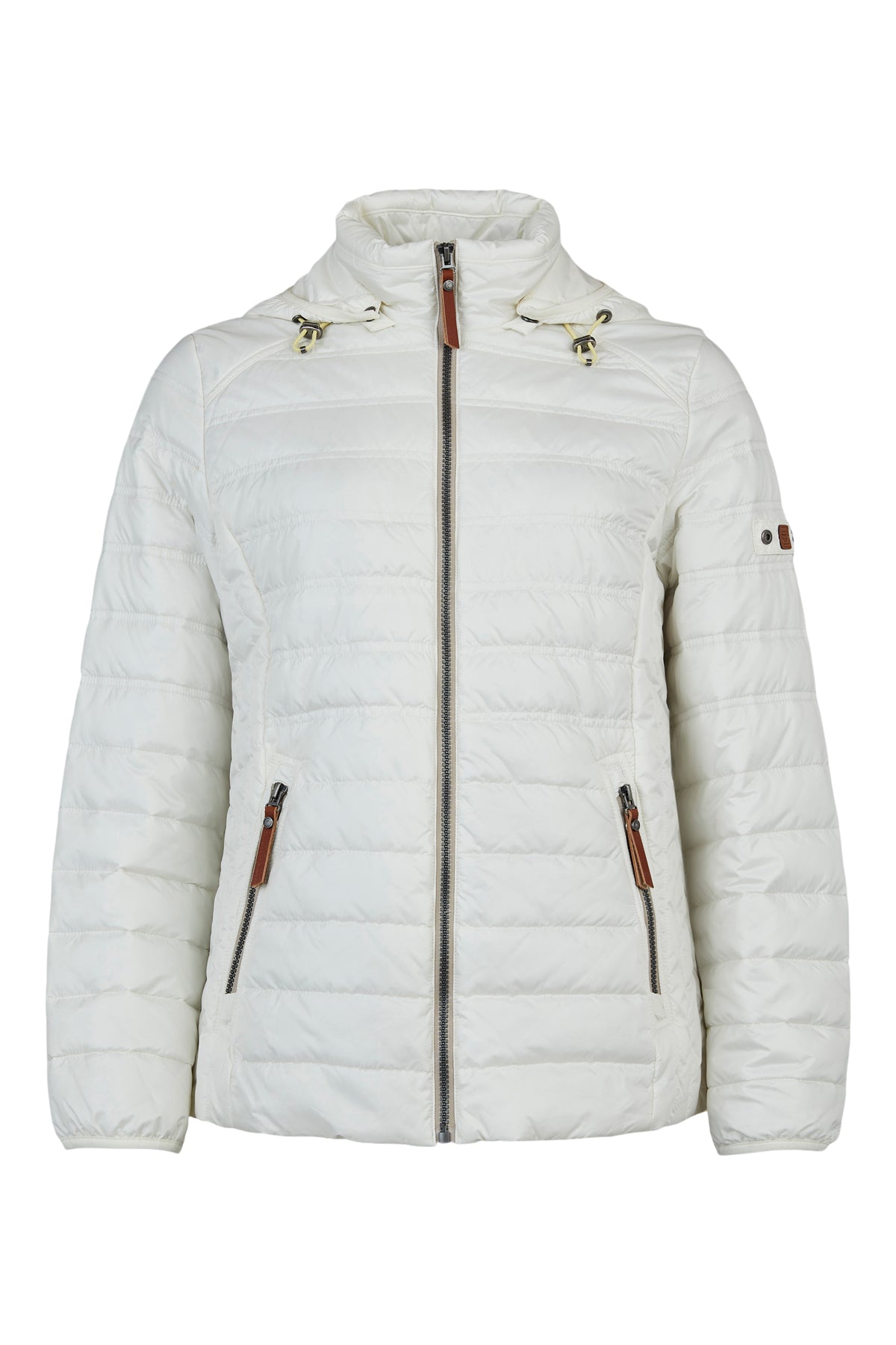 630- Cream Hooded Coat - Frandsen