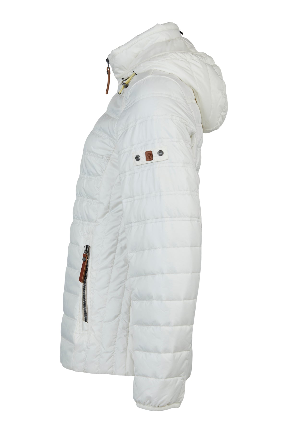 630- Cream Hooded Coat - Frandsen