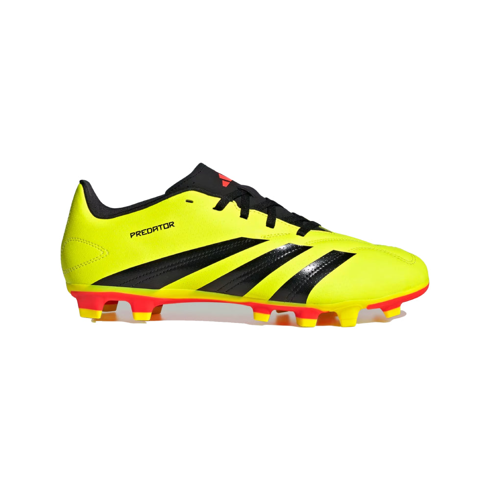 Adidas Unisex Perdator Club Flexible Ground Football Shoe (Team Solar Yellow/Core Black/Solar Red)