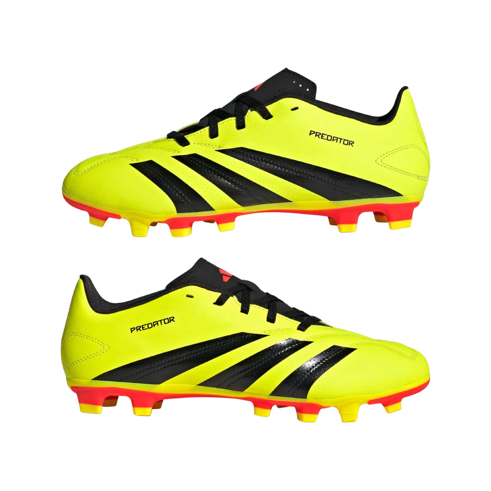 Adidas Unisex Perdator Club Flexible Ground Football Shoe (Team Solar Yellow/Core Black/Solar Red)