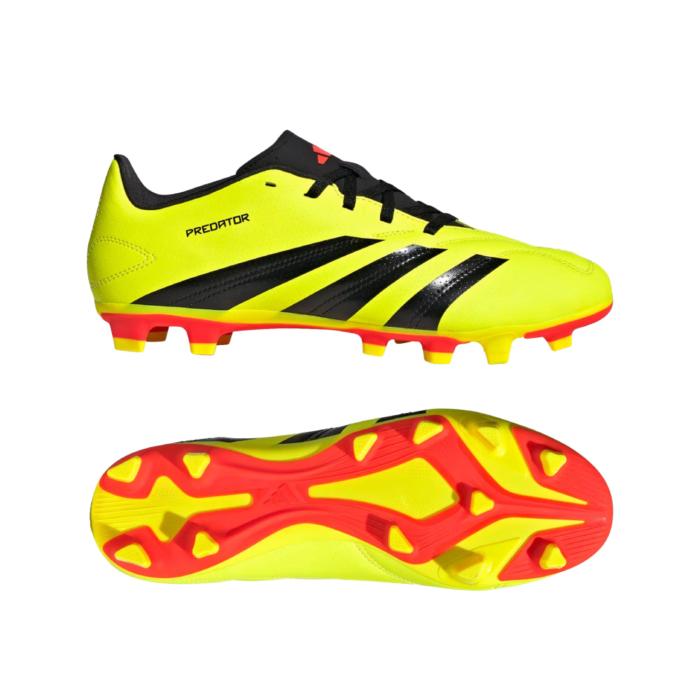 Adidas Unisex Perdator Club Flexible Ground Football Shoe (Team Solar Yellow/Core Black/Solar Red)