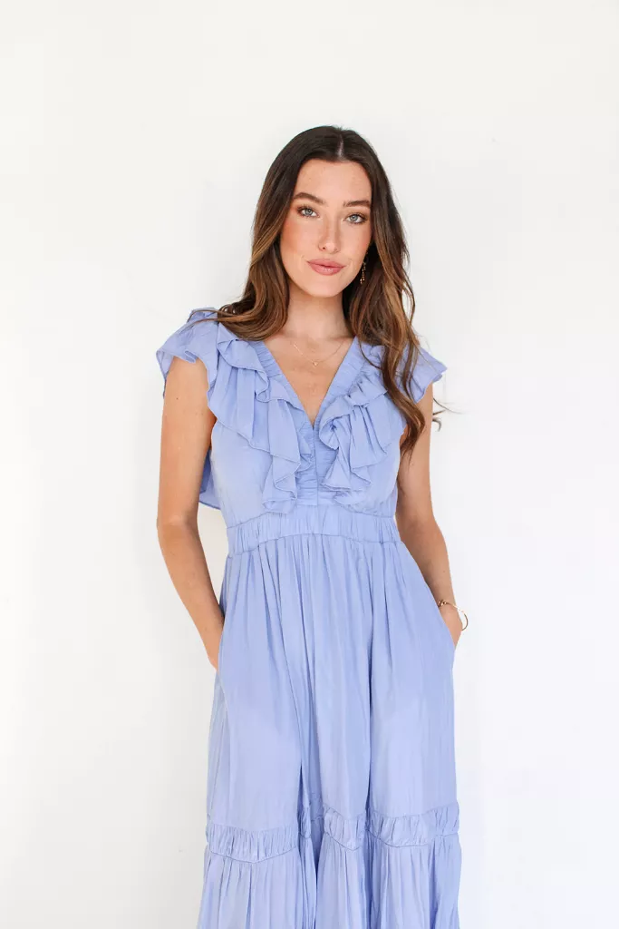 Adore Me Ruffle Maxi Dress