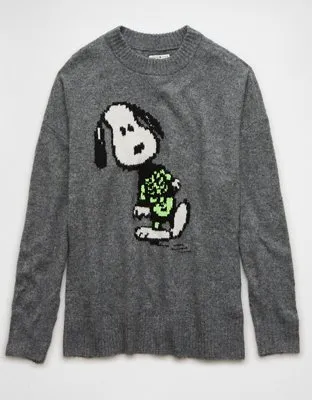 AE Snoopy Skeleton Sweater-