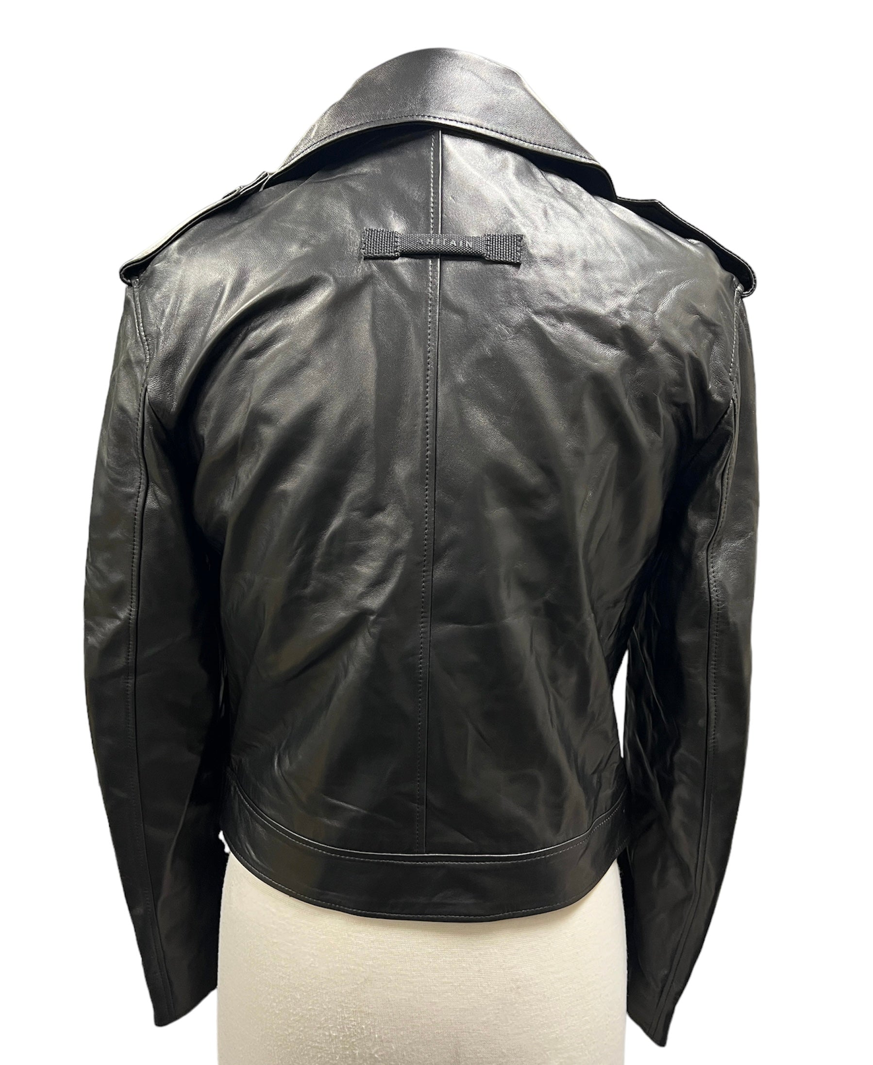 Ahirain Leather Biker Jacket