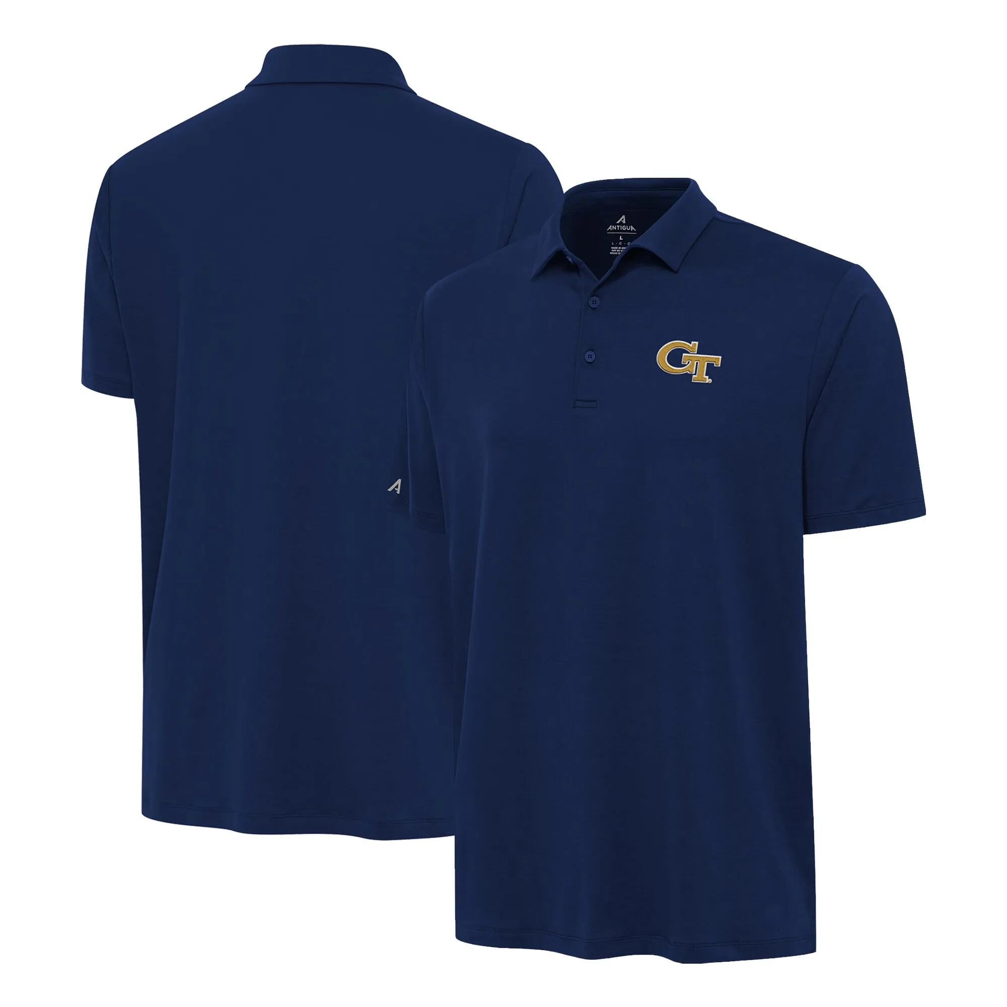 Antigua Georgia Tech Yellow Jackets Navy Reprocess Polo