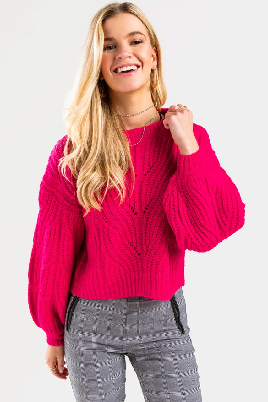 Averie Cable Pullover Sweater