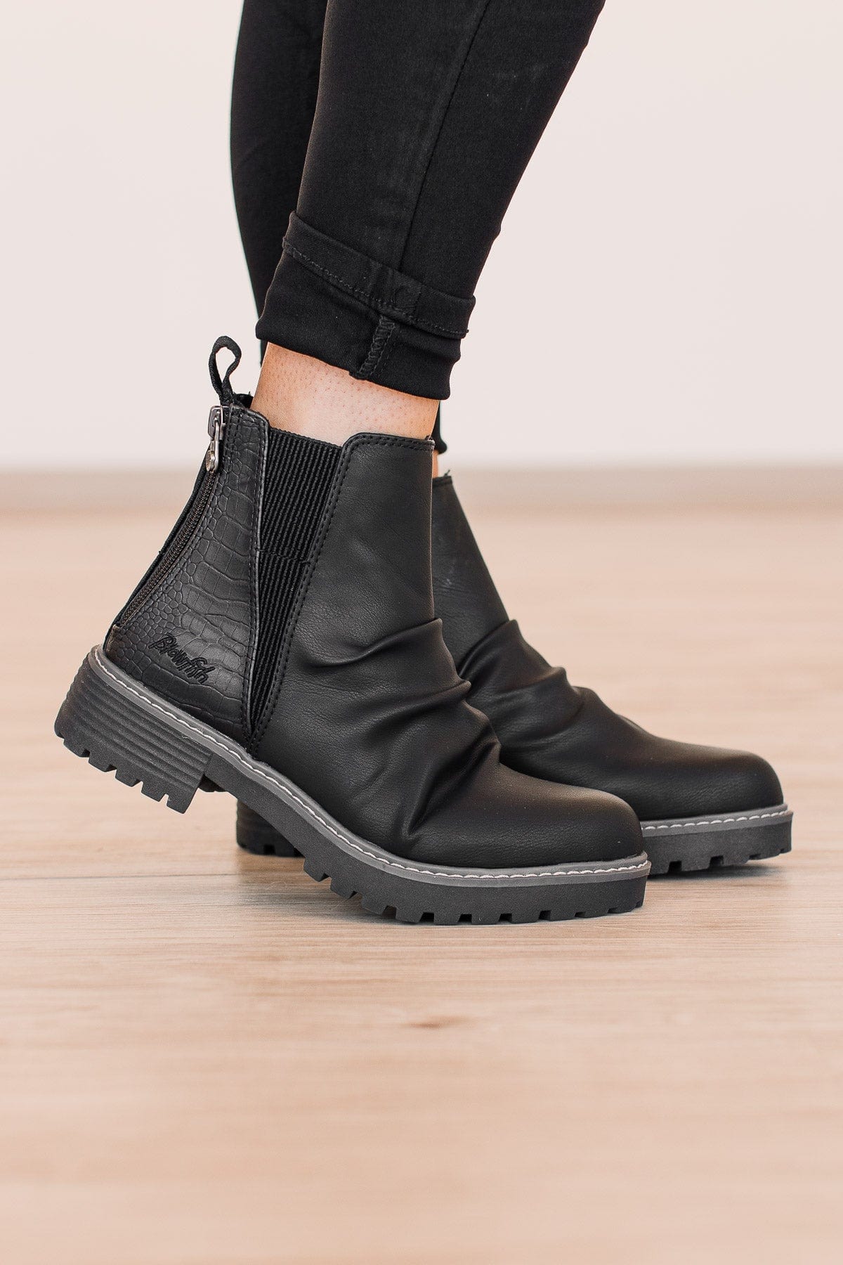 Blowfish River Ankle Boots- Black