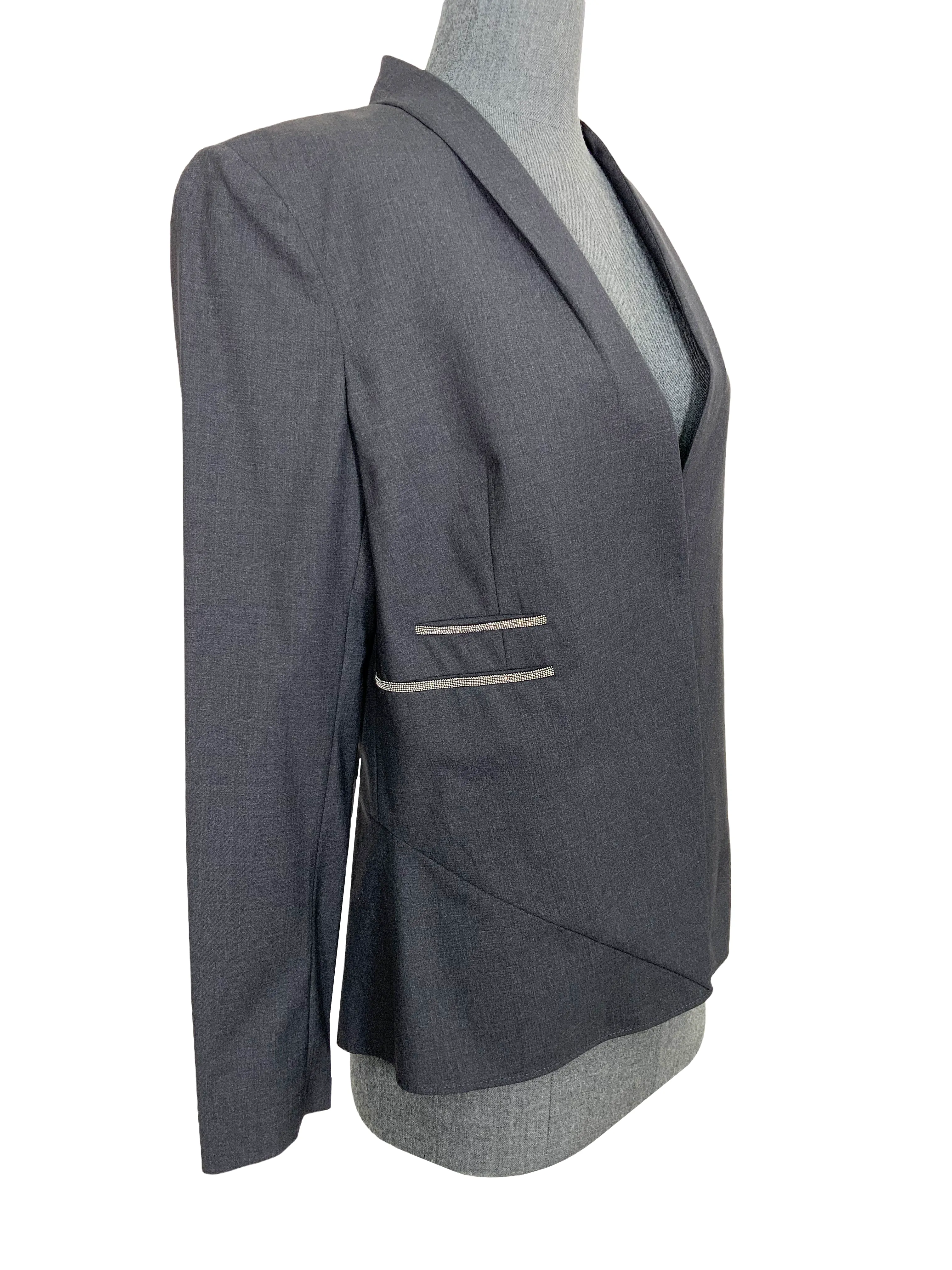 Brunello Cucinelli Wool Monili Detail Blazer Jacket Size L