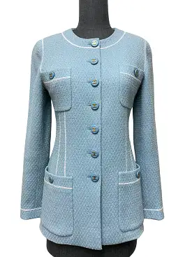 Chanel Baby Blue Jacket Size S