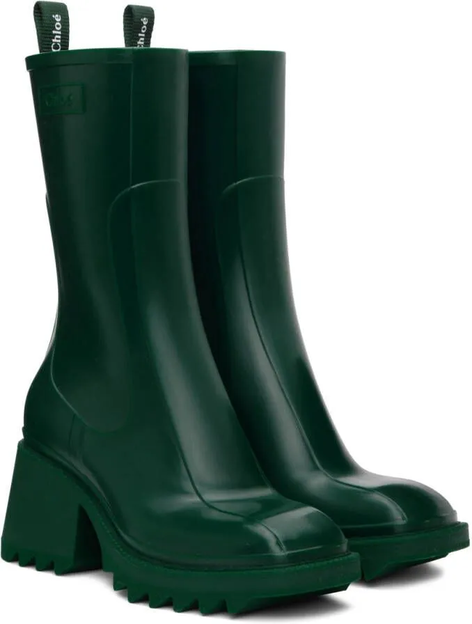 Chloé Green Betty Boots