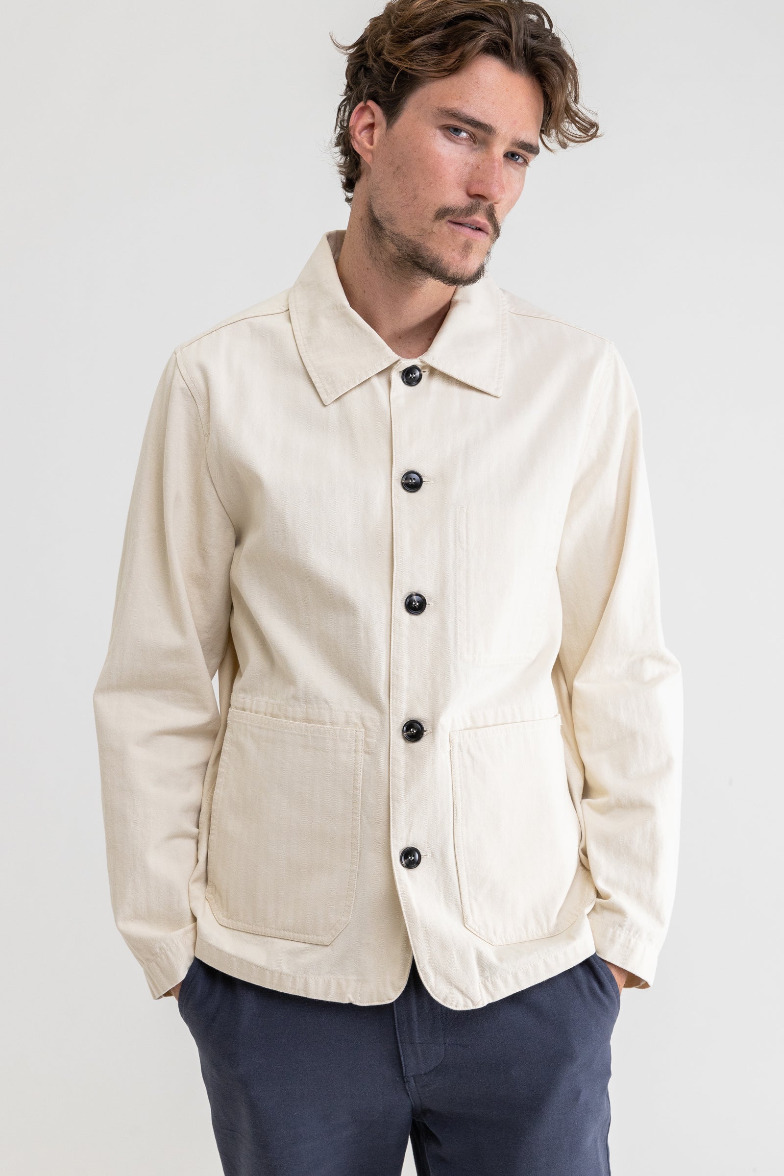 Classic Chore Coat Vintage White