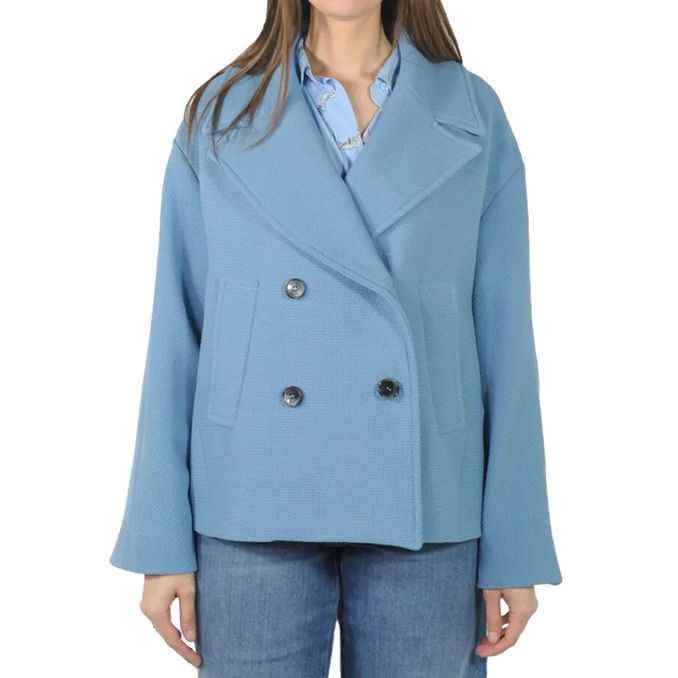 COAT BENGALA Woman Light Blue 