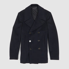 Crombie Navy Wool P-Coat