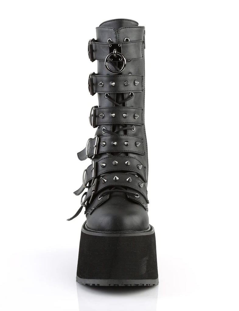 DEMONIA DAMNED-225 - BLACK VEGAN LEATHER  PRE ORDER 