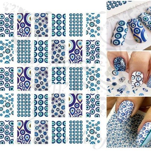 Evil eye Blue eye Nail art Nail Stickers