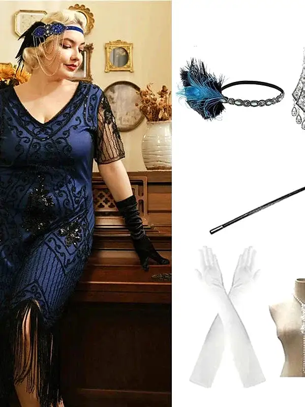 Exquisite Great Gatsby Flapper Dress for Christmas Party and Evening Events