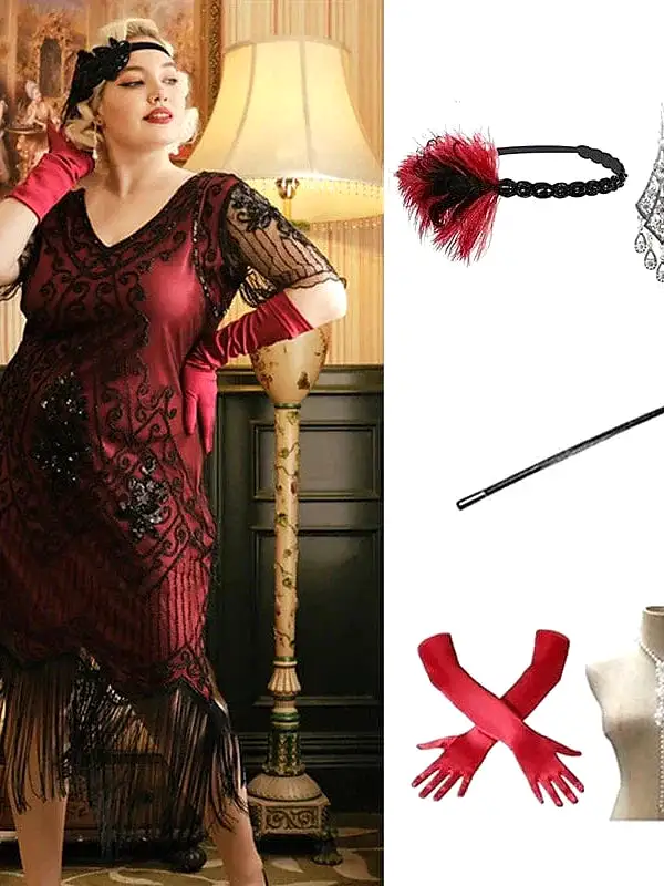 Exquisite Great Gatsby Flapper Dress for Christmas Party and Evening Events