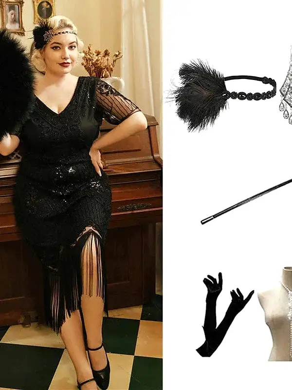 Exquisite Great Gatsby Flapper Dress for Christmas Party and Evening Events