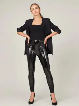 Faux Patent Leather Spanx Leggings