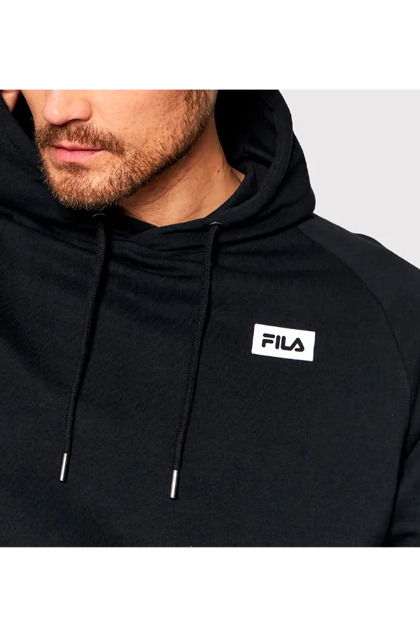 FILA Box Logo Hoodie Black