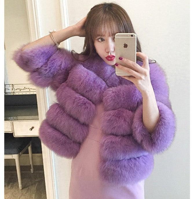 Fluffy Faux Fur Coat with Warmth and Style for Women