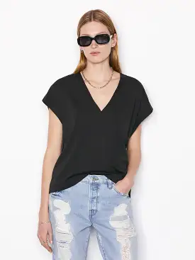 Frame - Le Mid Size V Neck - Noir