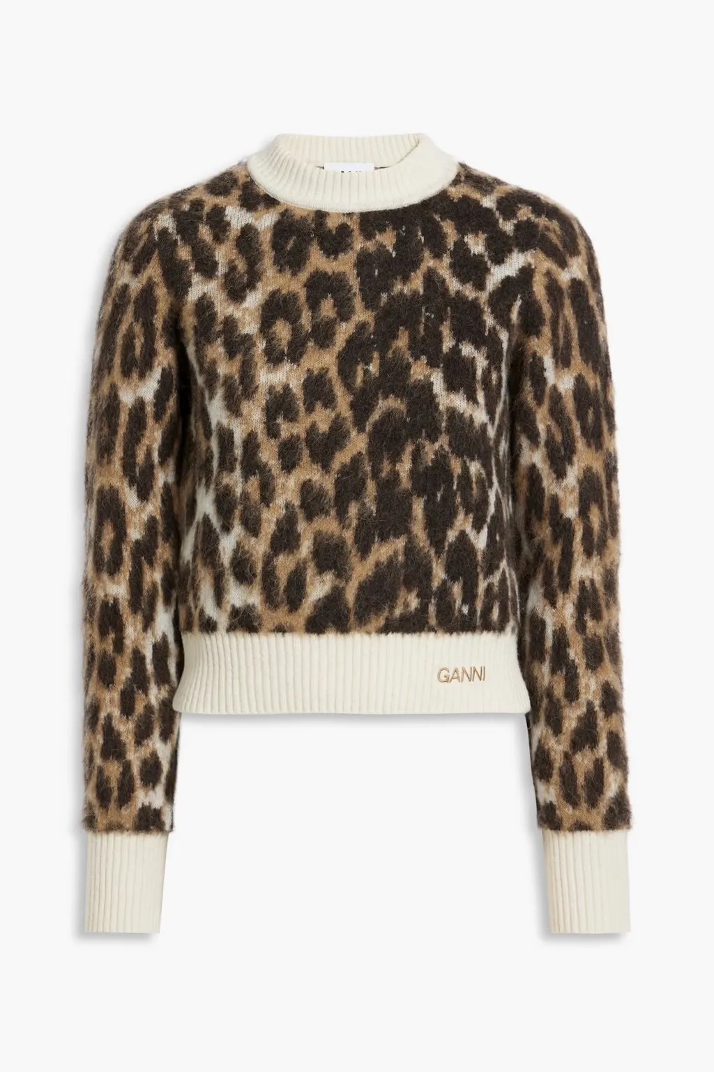 Ganni  |Leopard Patterns V-neck & Crew neck