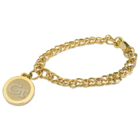 Georgia Tech Yellow Jackets Gold Charm Bracelet