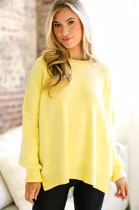 Give You Joy Yellow Dolman Sweater