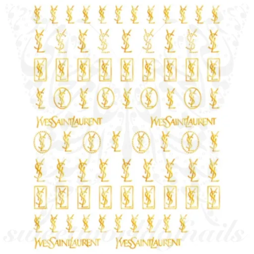 Gold Nail Art Nail Stickers