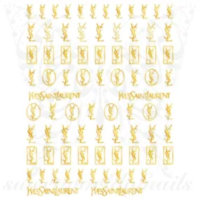 Gold Nail Art Nail Stickers