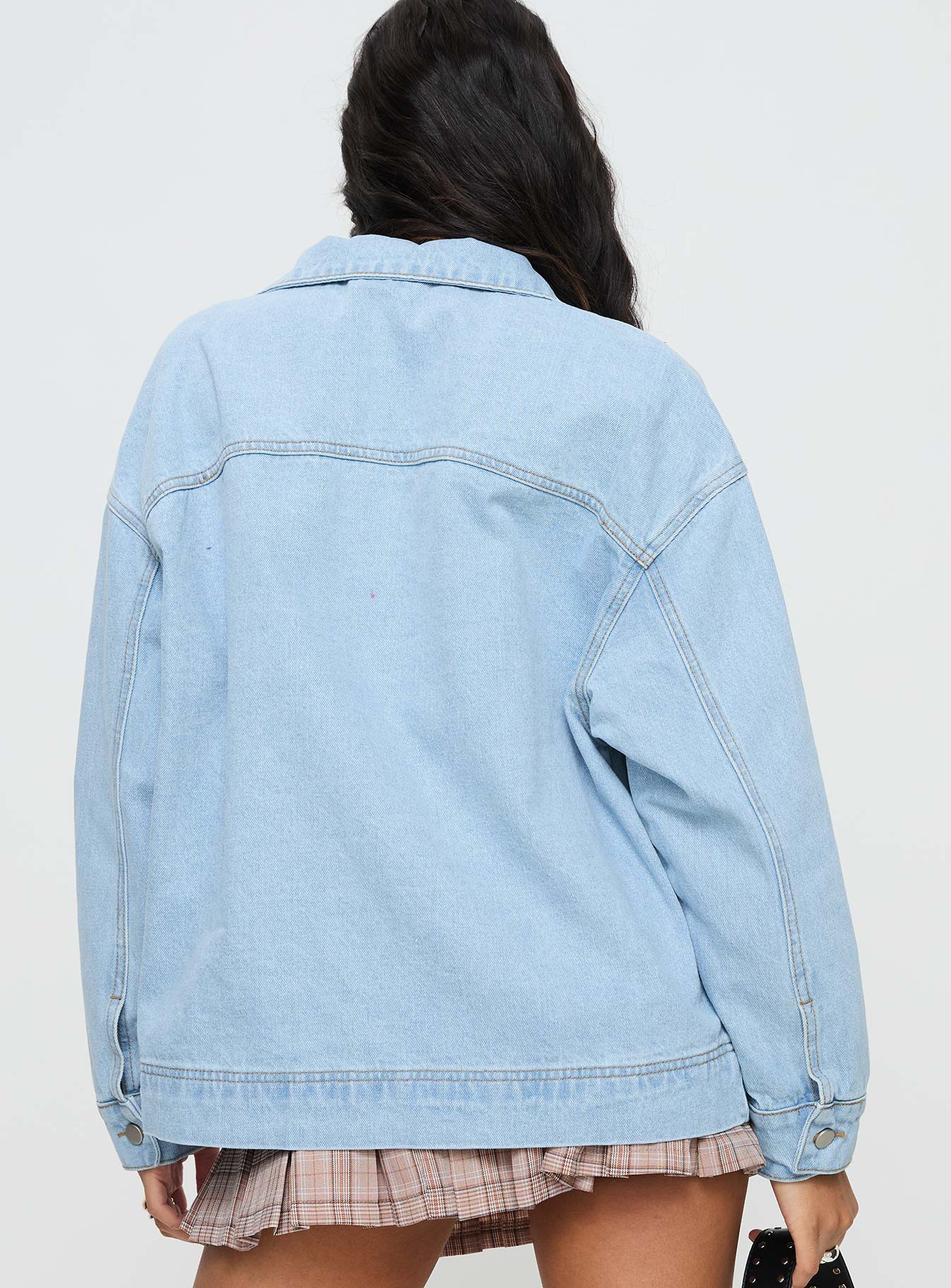 Goldsmith Denim Bomber Jacket Light Wash