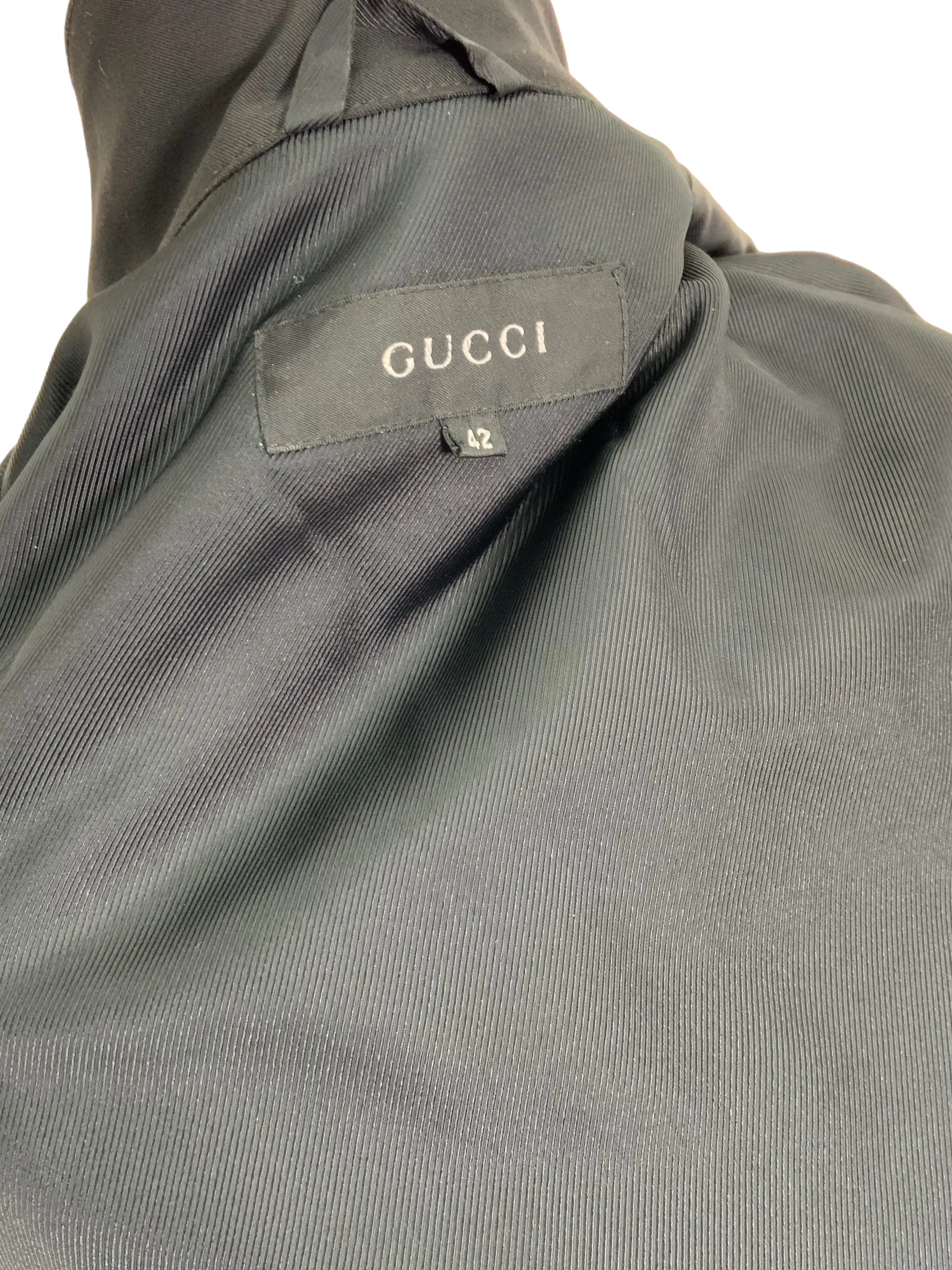 GUCCI Polyester Belted Utility Jacket Size M