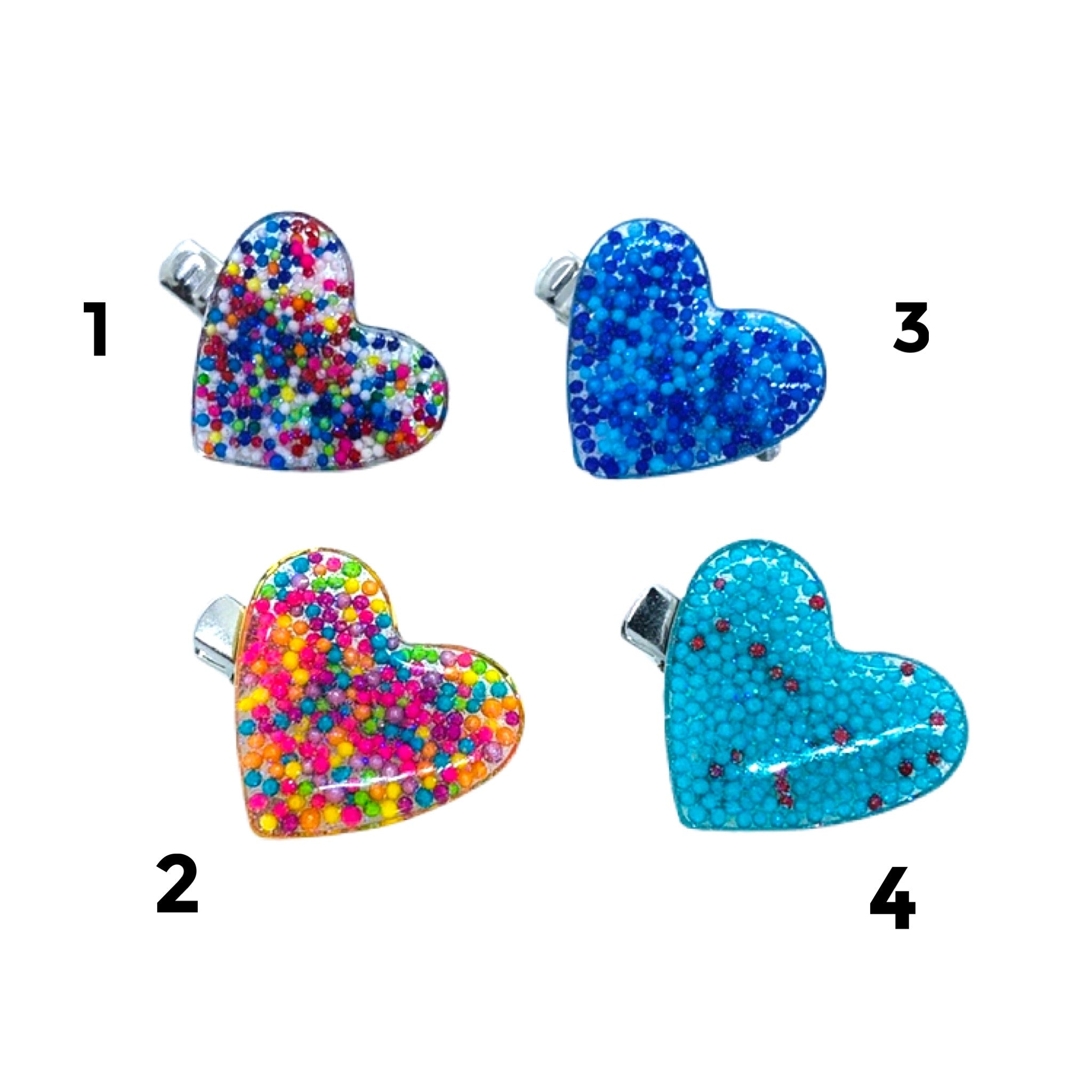 Heart Sprinkle Hair Clip