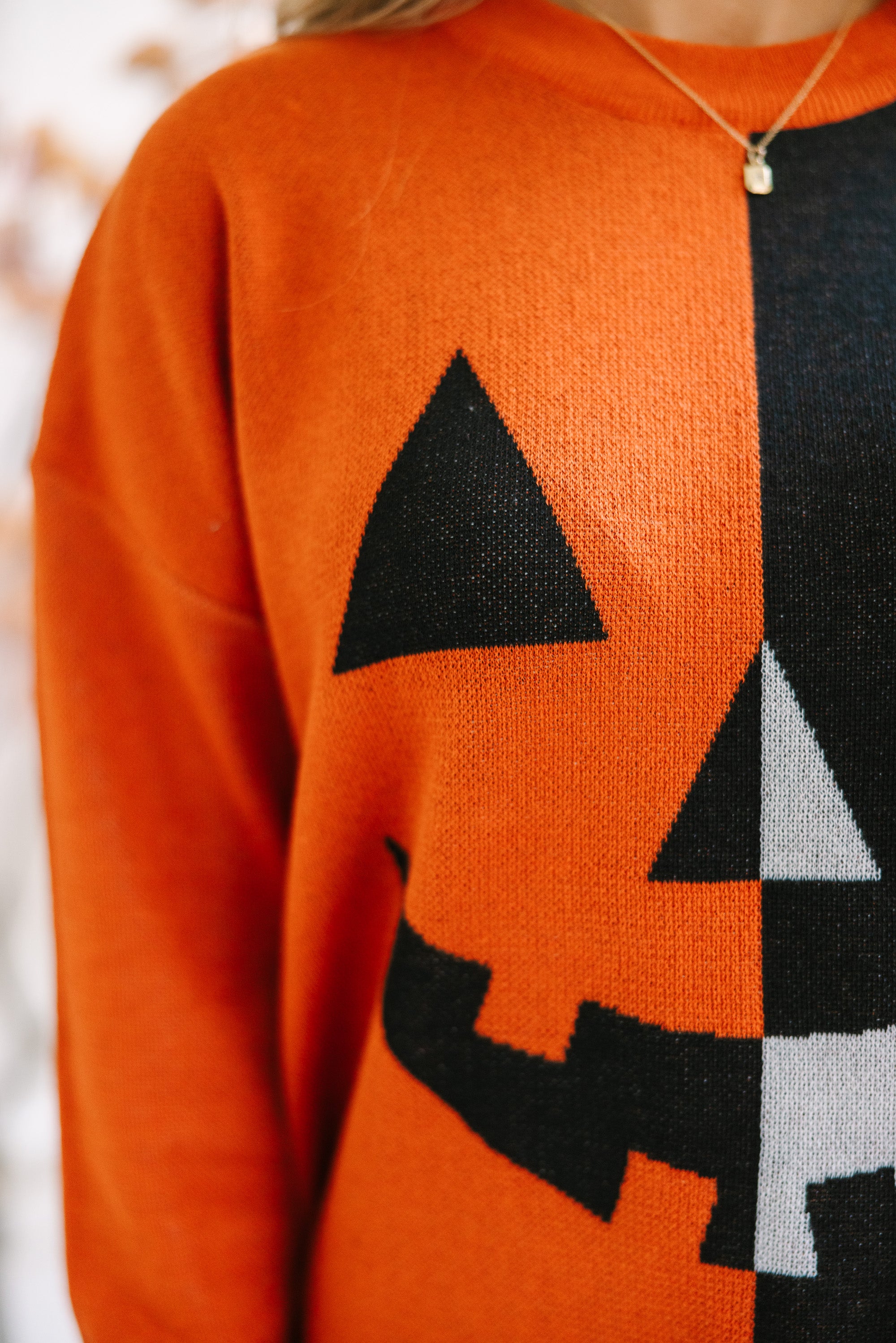 Hello Pumpkin Black and Rust Sweater