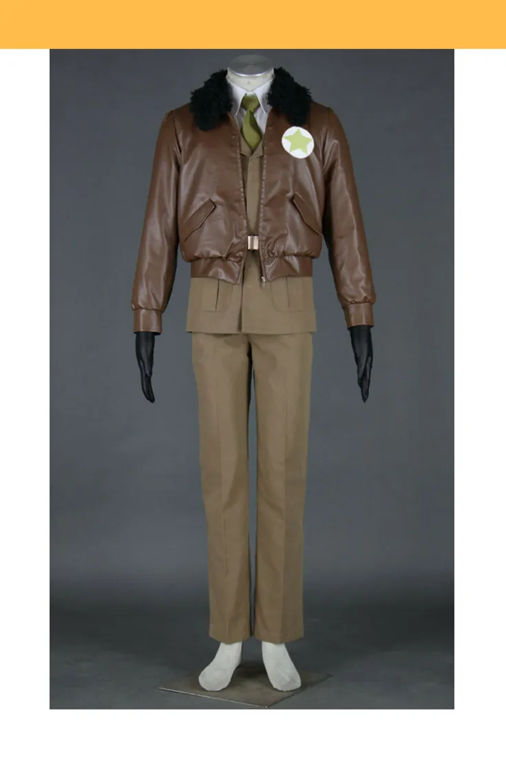 Hetalia USA PU Leather Cosplay Costume