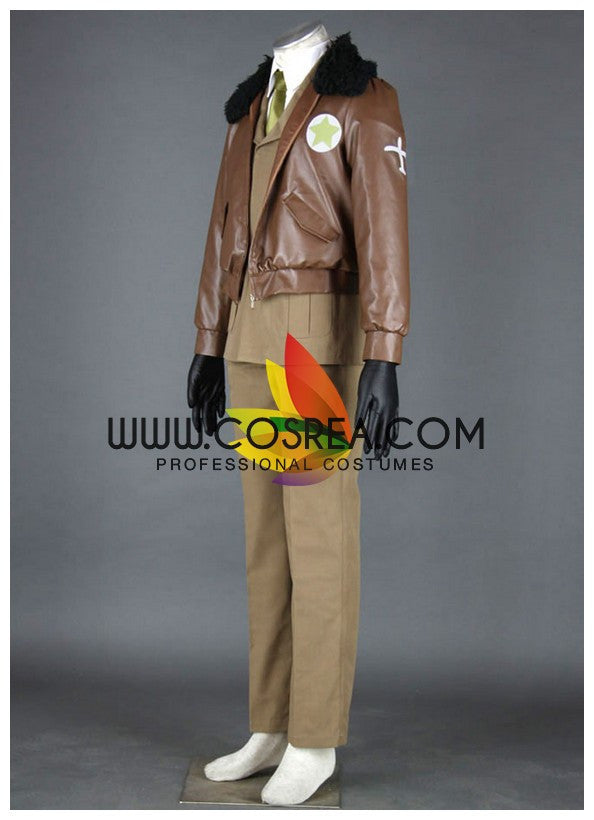 Hetalia USA PU Leather Cosplay Costume