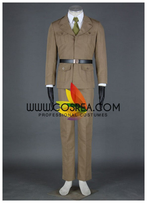 Hetalia USA PU Leather Cosplay Costume