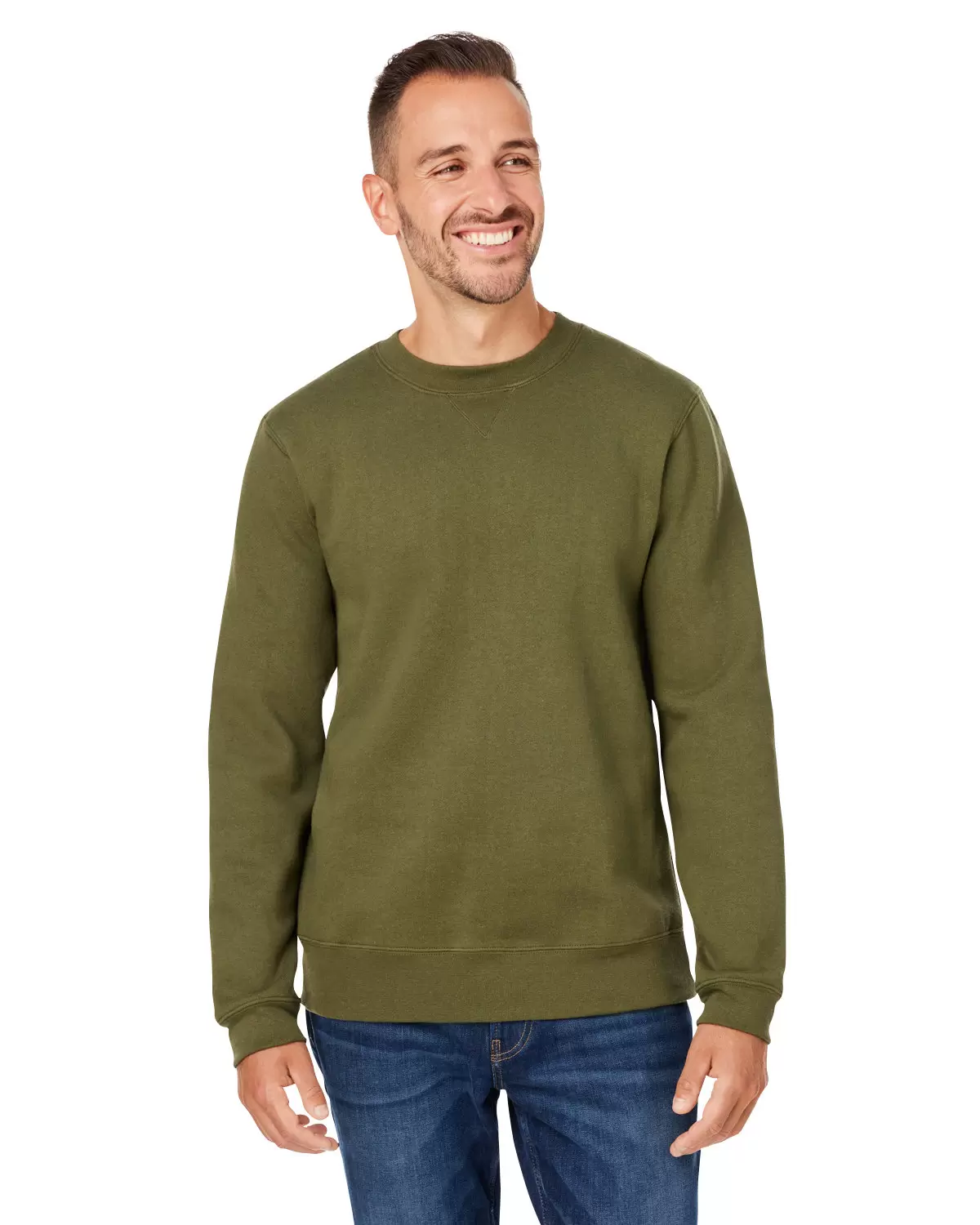 J America 8424 Unisex Premium Fleece Sweatshirt SKU: 8424