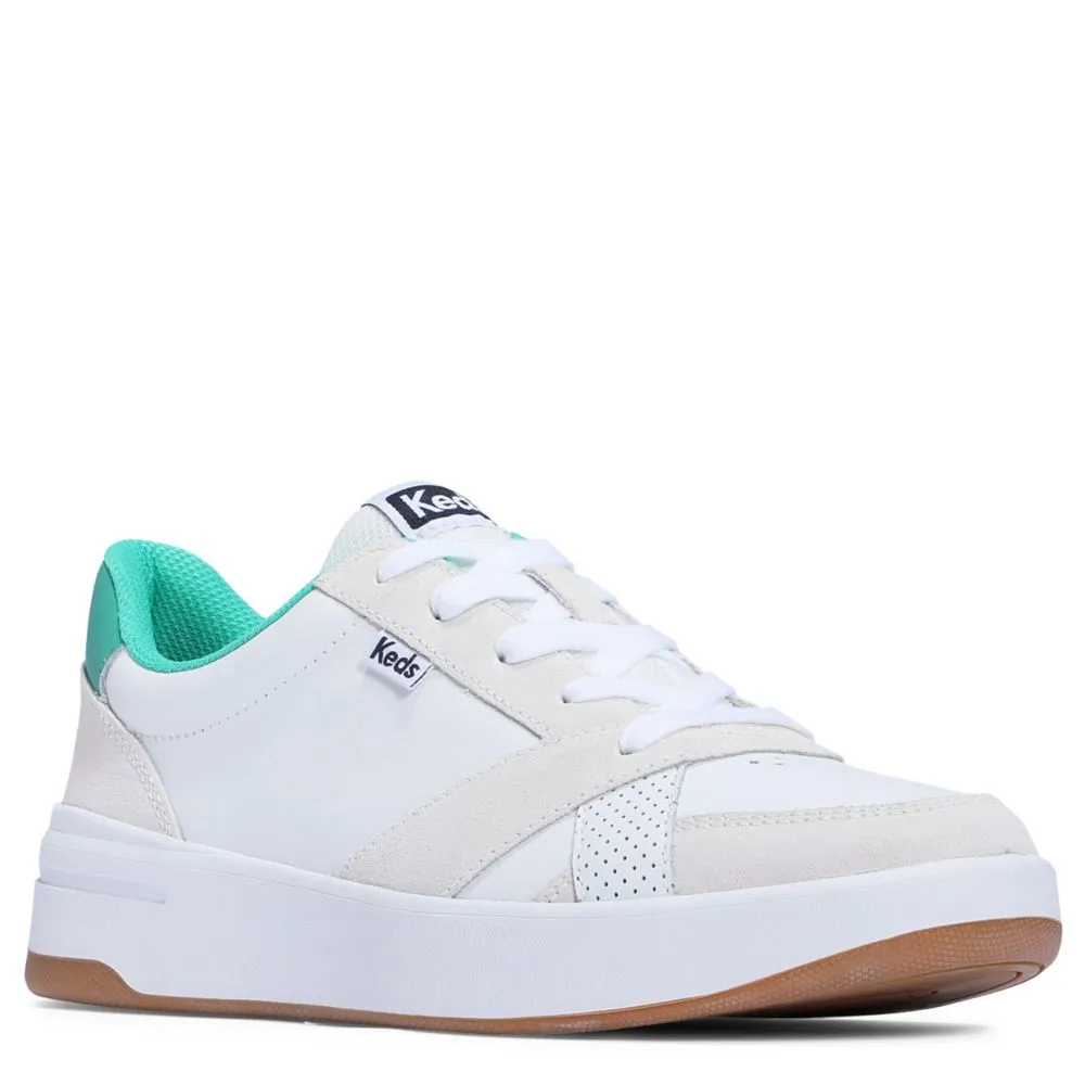 KEDS  WOMENS THE COURT LEATHER SNEAKER