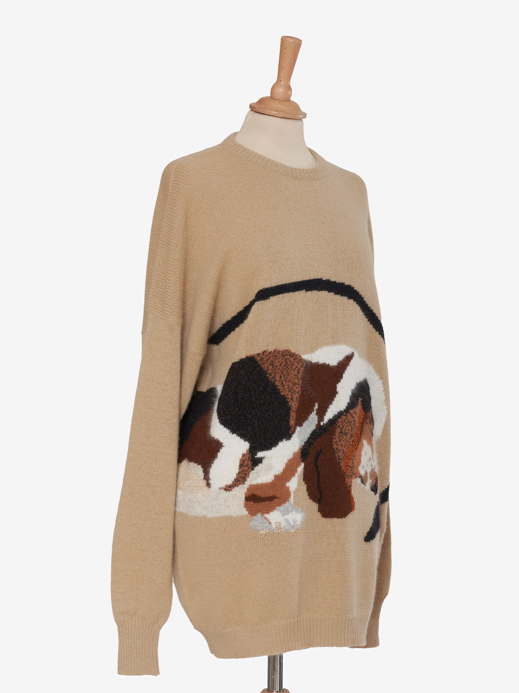 Krizia Over sweater with dog embroidery