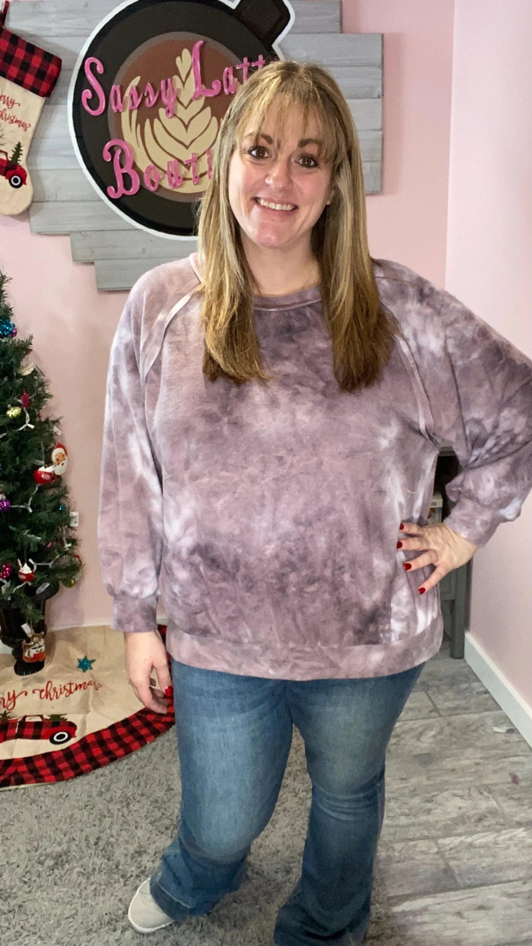 Lavender Fleece Sweater