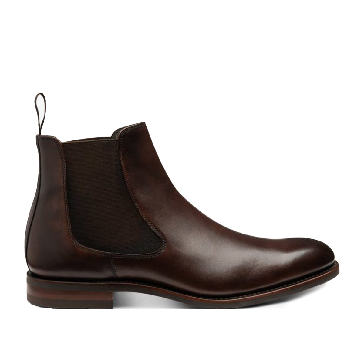 Loake - Wareing Calf Chelsea Boots in Dark Brown