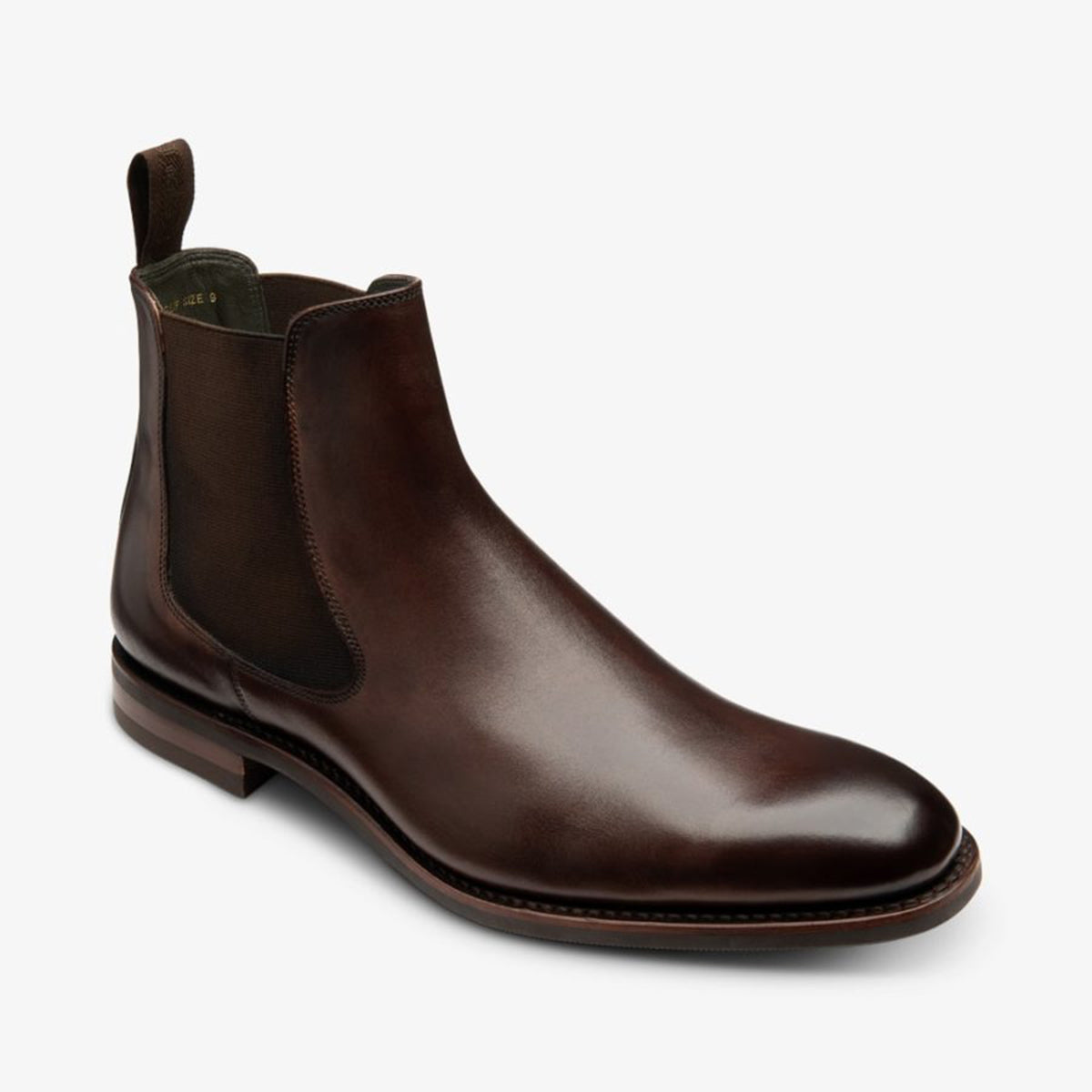 Loake - Wareing Calf Chelsea Boots in Dark Brown