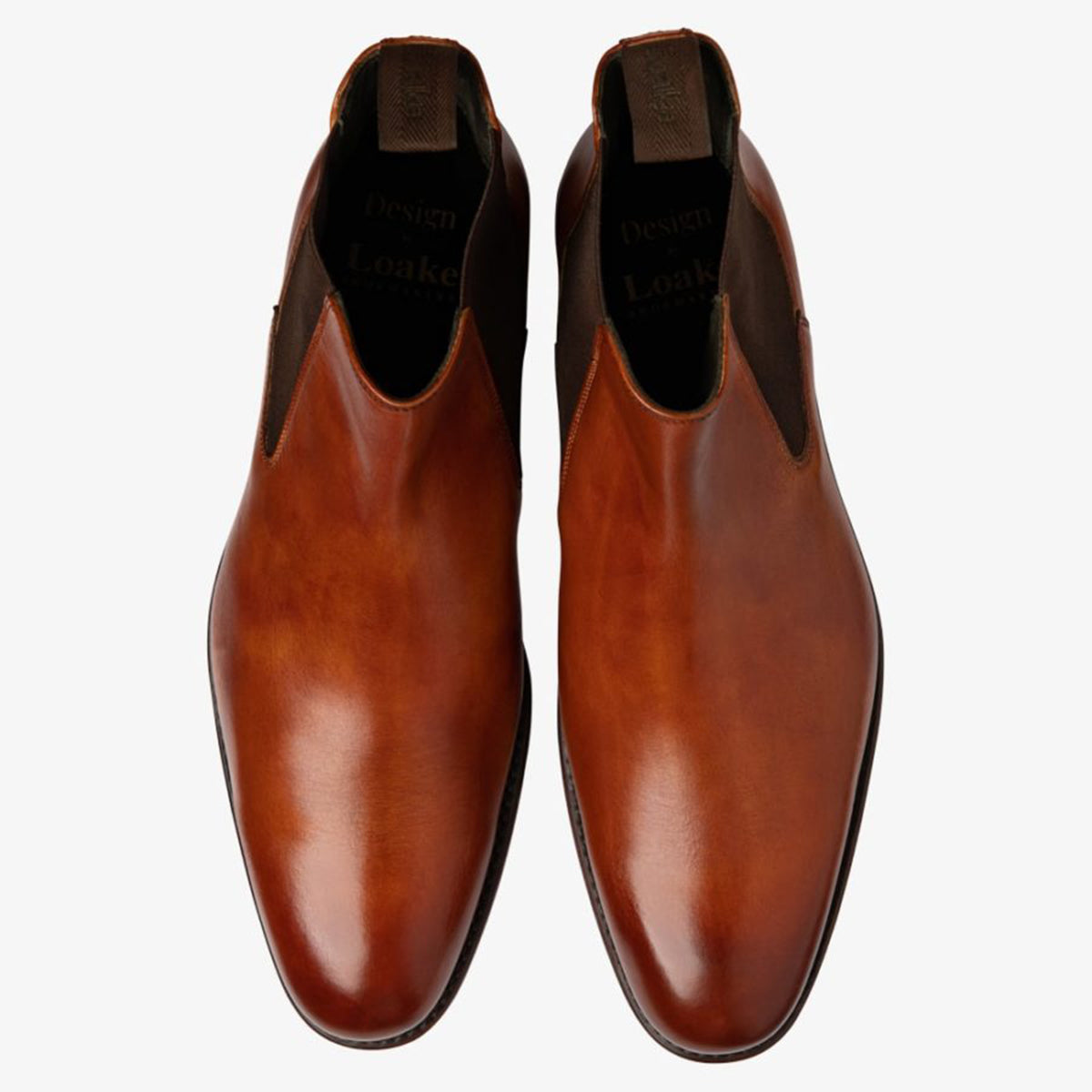 Loake - Wareing Calf Chelsea Boots in Tan