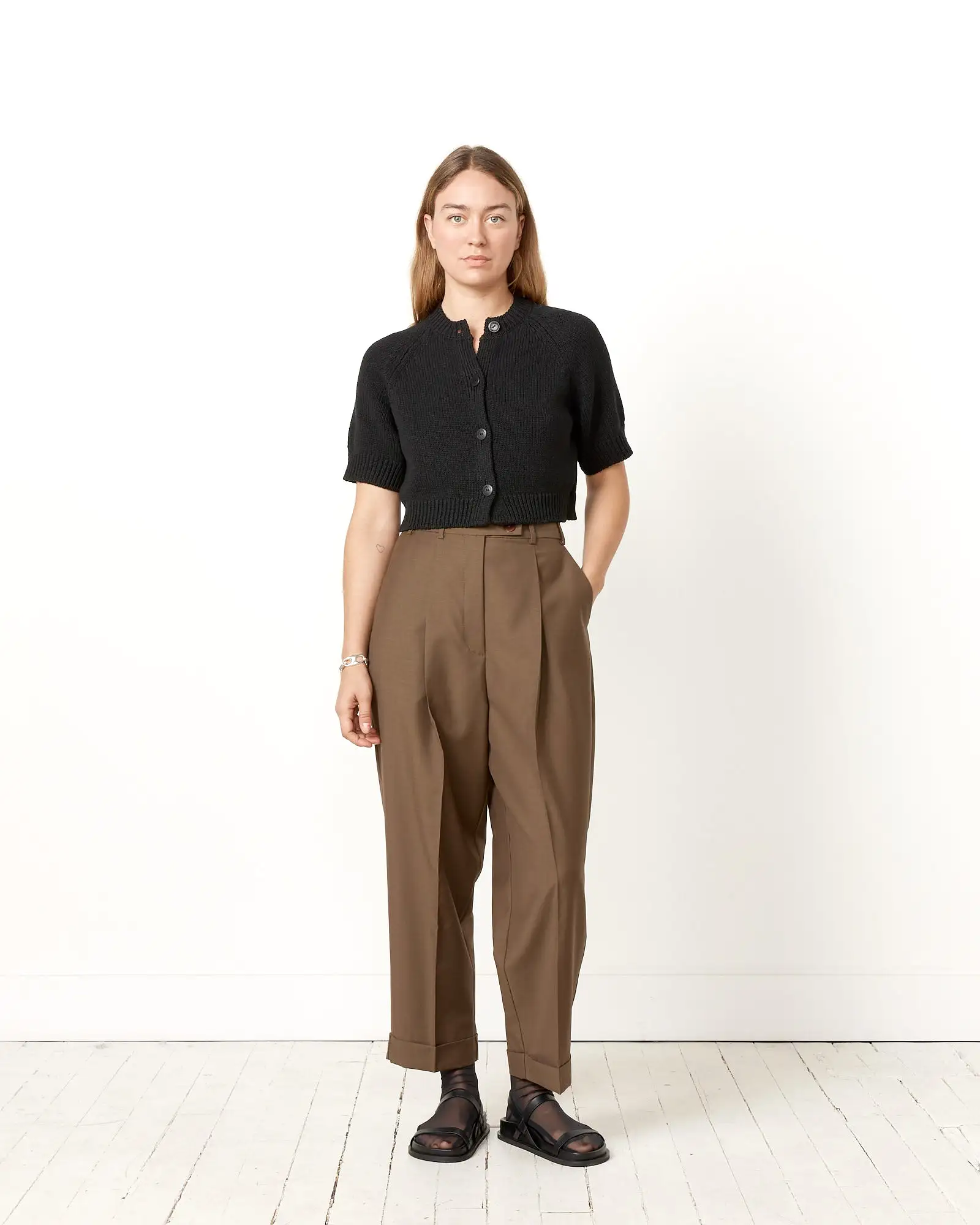 Masculine Tailoring Pant in Teak