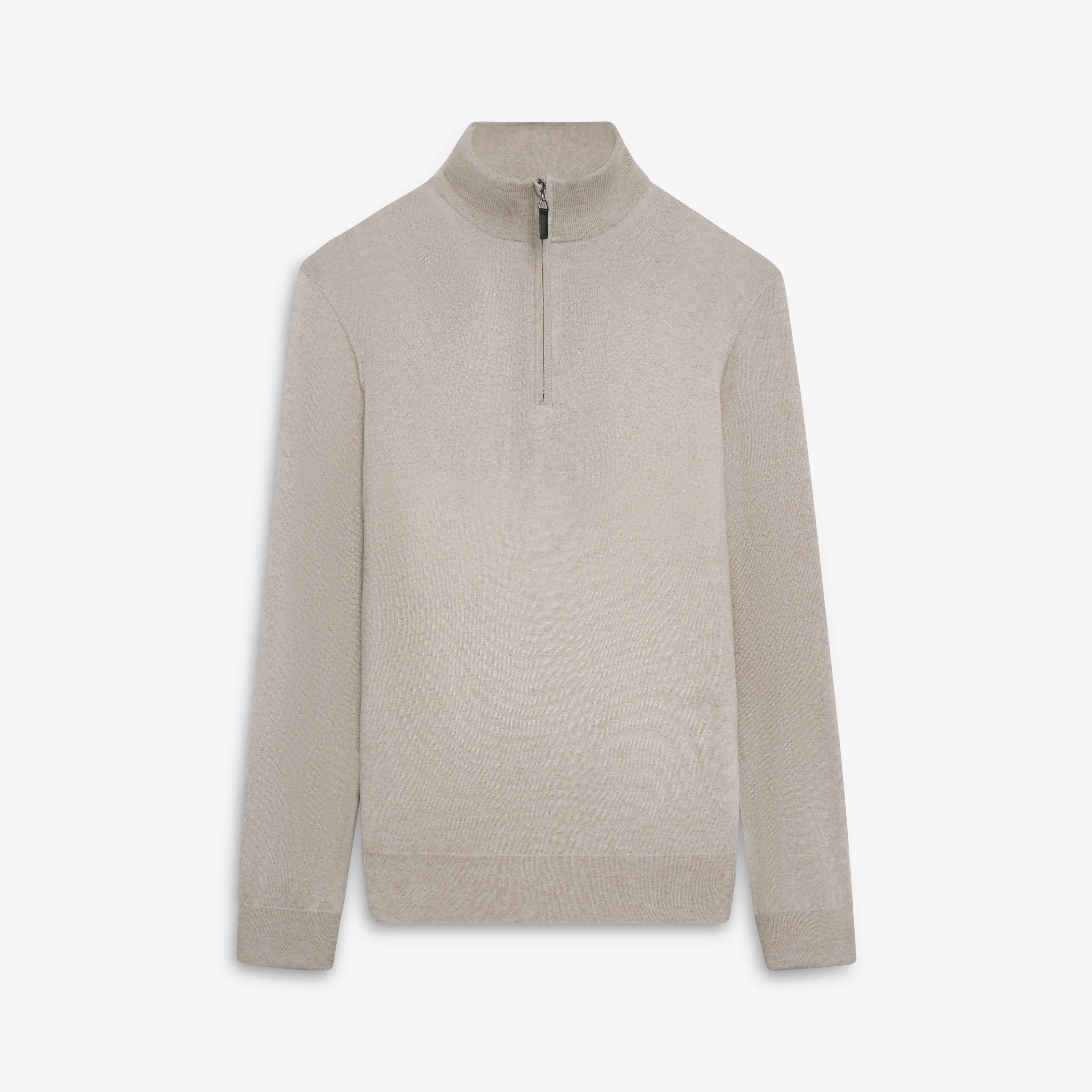 Melange Quarter Zip Pullover Sweater