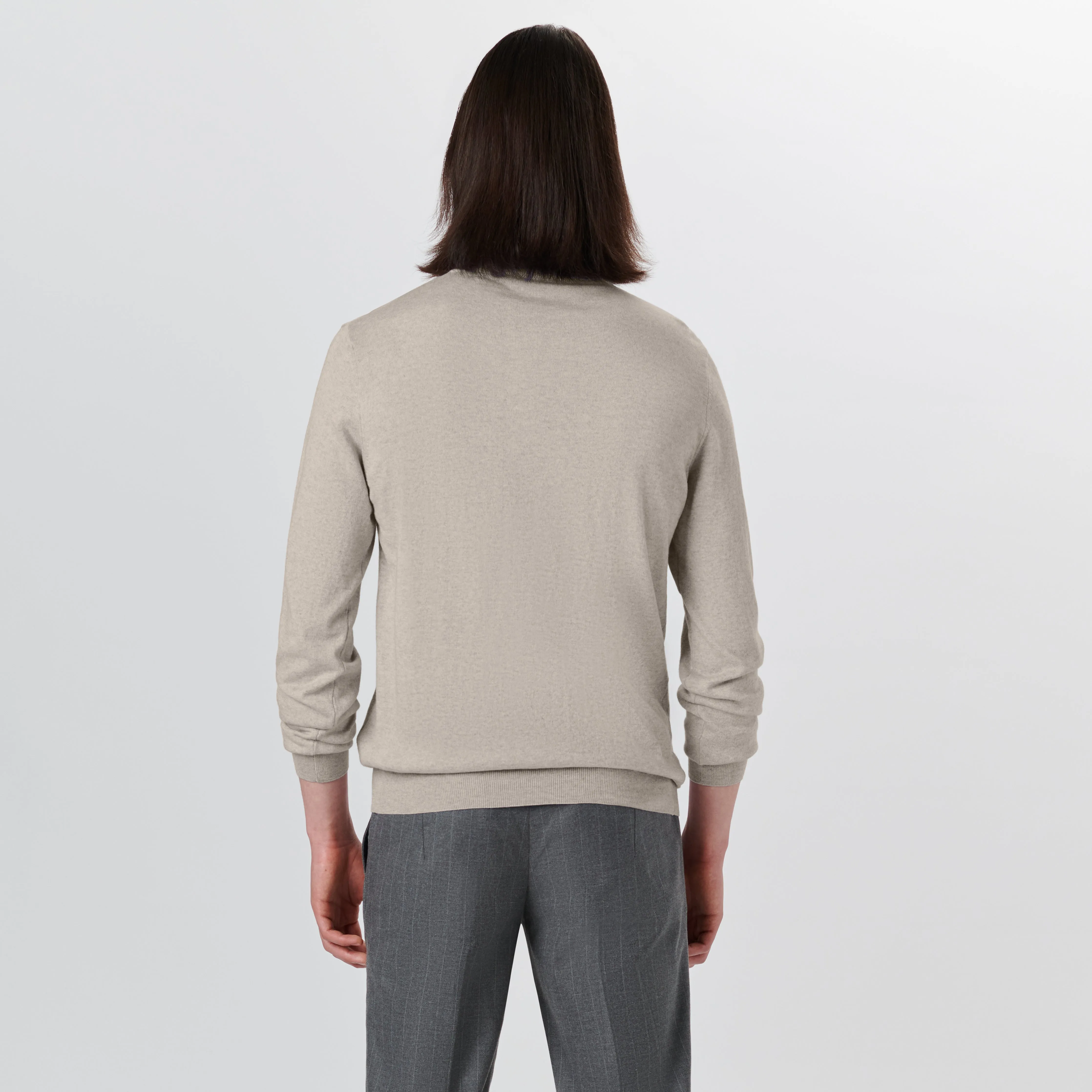 Melange Quarter Zip Pullover Sweater