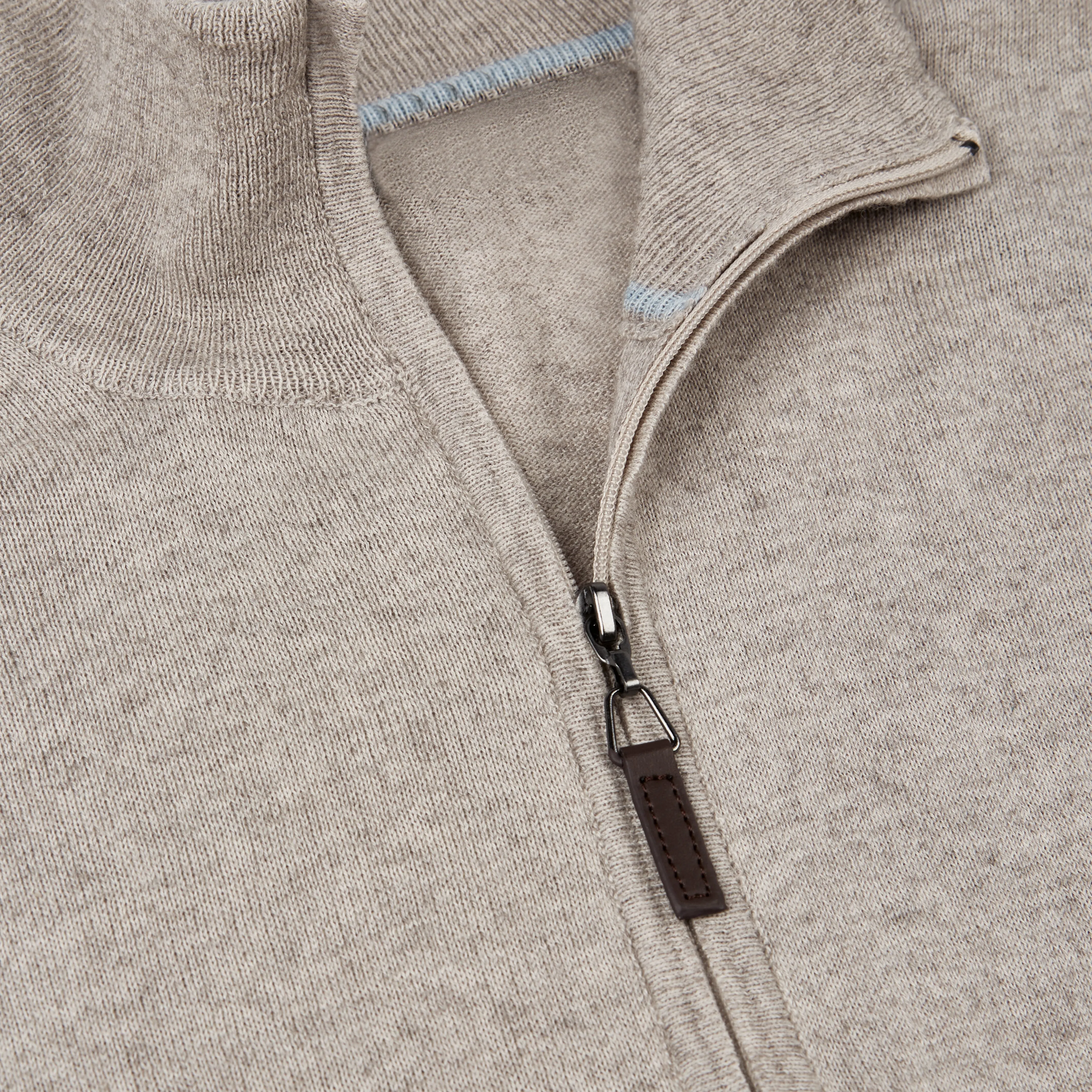 Melange Quarter Zip Pullover Sweater