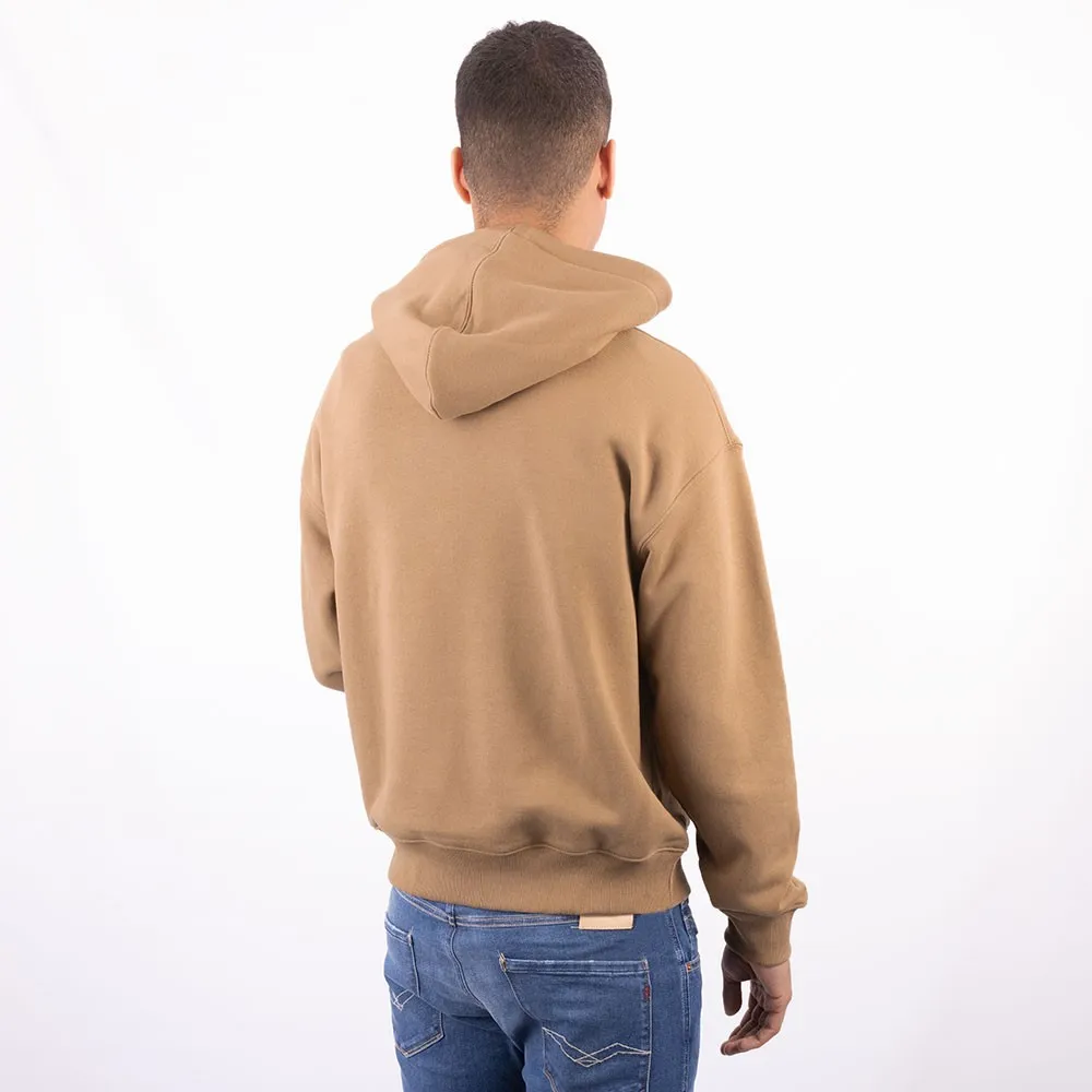 Mens Beige Unisex Hoodie